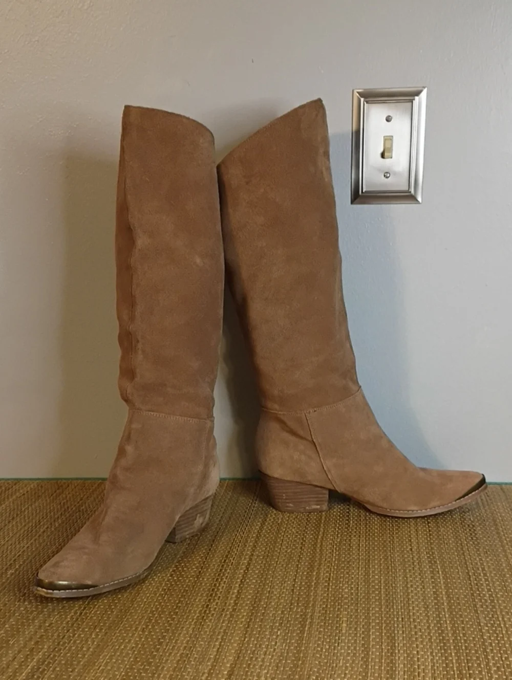 Chinese Laundry Tall Suede Over-the-Knee Boots in Tan